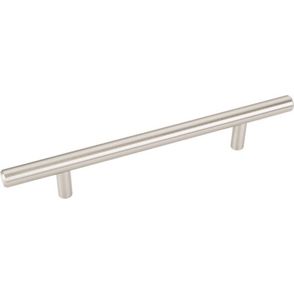 HARDWARE RESOURCES 204SS ELEMENTS NAPLES COLLECTION 8 INCH OVERALL LENGTH HOLLOW STAINLESS STEEL BAR CABINET PULL