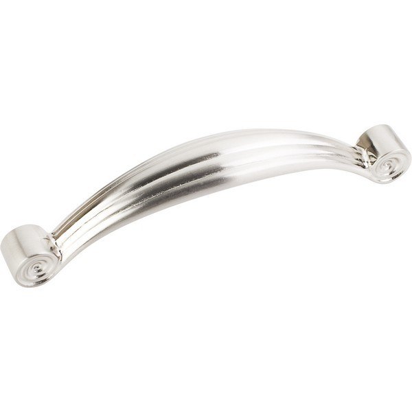 HARDWARE RESOURCES 415-96 JEFFREY ALEXANDER LILLE COLLECTION 4-3/8 INCH OVERALL LENGTH ZINC DIE CAST LEAF CABINET PULL