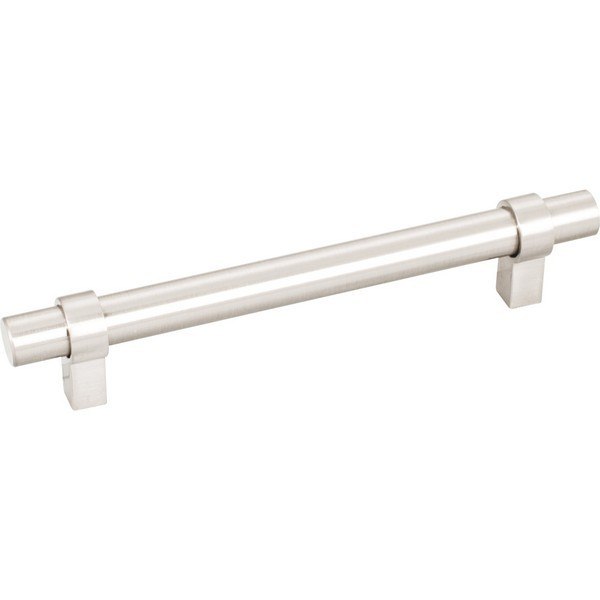 HARDWARE RESOURCES 5128SN JEFFREY ALEXANDER KEY GRANDE COLLECTION 6-5/8 INCH OVERALL LENGTH BAR CABINET PULL