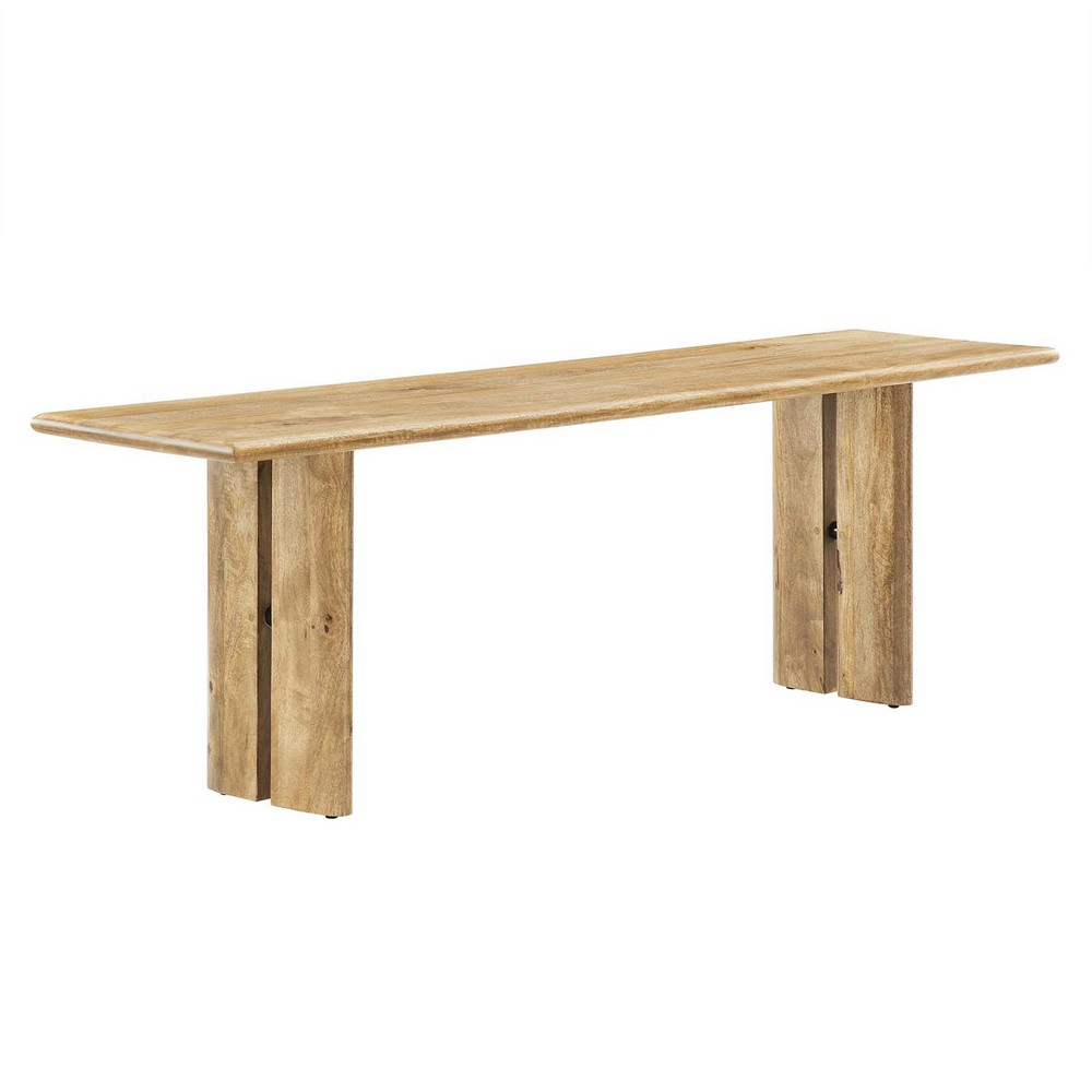 MODWAY EEI-6344 58 INCH WOOD DINING BENCH