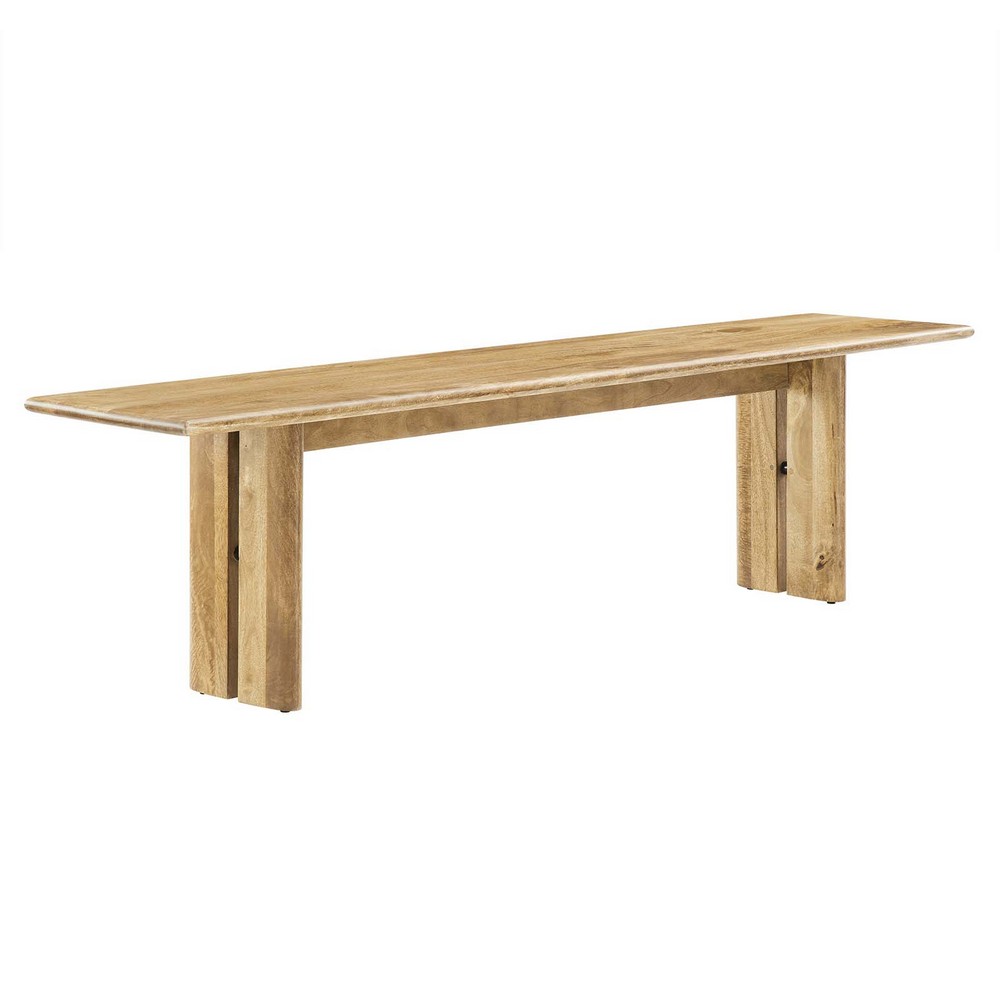 MODWAY EEI-6345 72 INCH WOOD DINING BENCH