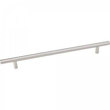 HARDWARE RESOURCES 334SS ELEMENTS NAPLES COLLECTION 13-1/10 INCH OVERALL LENGTH HOLLOW STAINLESS STEEL BAR CABINET PULL