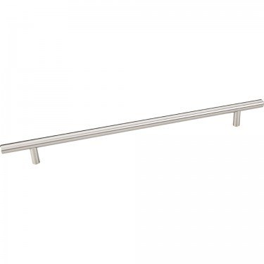 HARDWARE RESOURCES 366SS ELEMENTS NAPLES COLLECTION 14-2/5 INCH OVERALL LENGTH HOLLOW STAINLESS STEEL BAR CABINET PULL