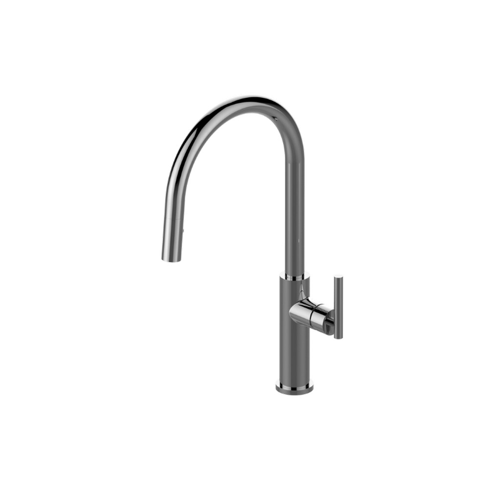 GRAFF G-4675-LM49J SOSPIRO 17 1/2 INCH DECK MOUNTED PULL-DOWN KITCHEN FAUCET