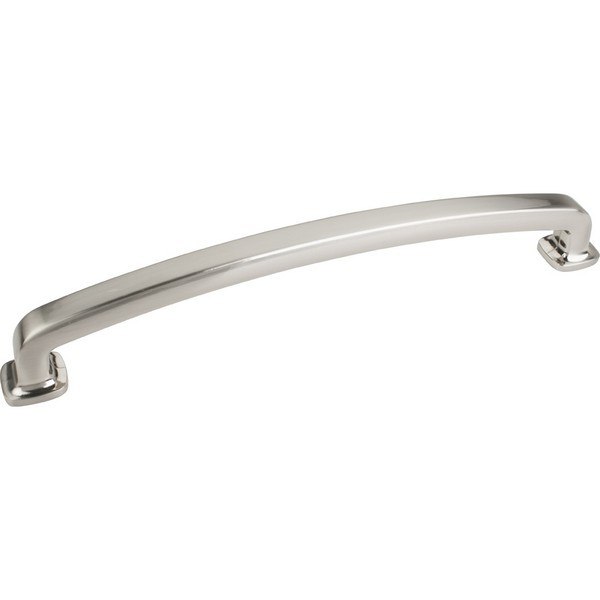 HARDWARE RESOURCES MO6373-18 JEFFREY ALEXANDER BELCASTEL 1 COLLECTION 19-1/4 INCH OVERALL LENGTH ZINC DIE CAST FORGED FLAT BOTTOM CABINET PULL