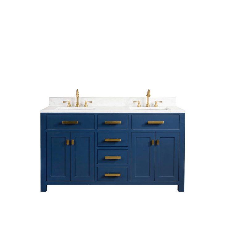 WATER-CREATION MS60CW06MB-000000000 MADISON 60 INCH BATHROOM VANITY IN MONARCH BLUE