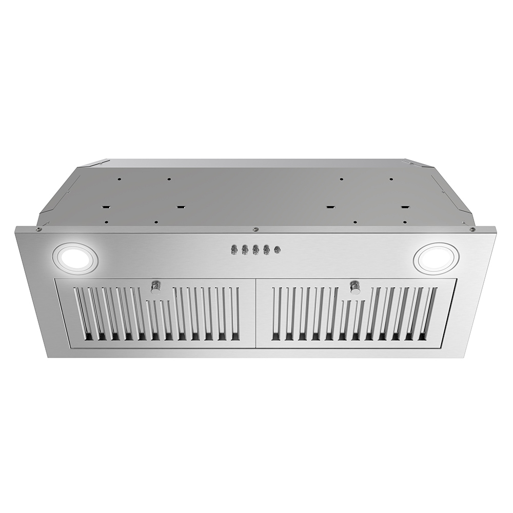STREAMLINE T-4015-1-DT PETRONI 28 INCH DUCTED INSERT 350 CFM RANGE HOOD IN BRUSHED STAINLESS STEEL