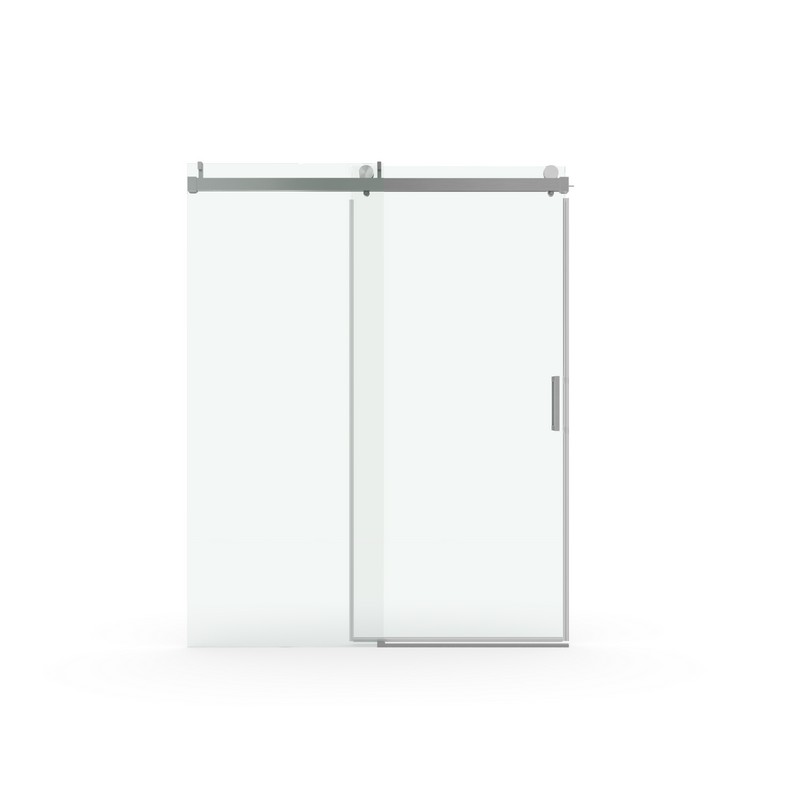BATHIN W15731041 BLISS 68-72 W X 76 H INCH SINGLE SLIDE FRAMELESS SOFT-CLOSE SHOWER DOOR WITH PREMIUM 3/8 INCH (10MM) THICK TAMPERED GLASS