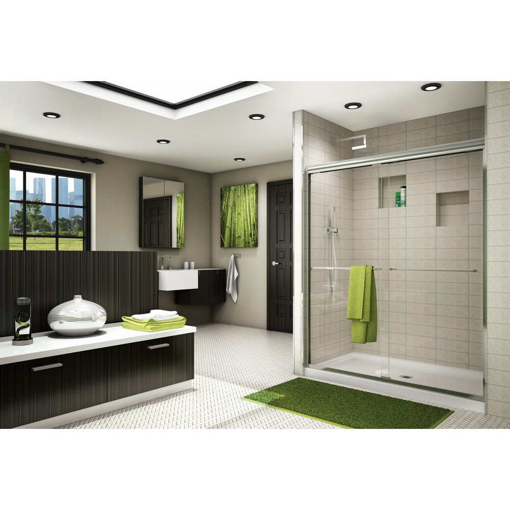 FLEURCO CSS160-40 CORDOBA PLUS 56-60 W X 70 1/4 H INCH SLIDING OR BYPASS IN-LINE SHOWER DOOR