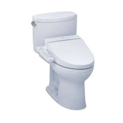 TOTO MW4542034CEFG#01 DRAKE II CONNECT+ C100 TWO-PIECE TOILET, 1.28 GPF WITH SANAGLOSS