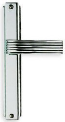 OMNIA 18362/00.SD SOLID BRASS MODERN NARROW PLATE LEVER LATCHSET SINGLE DUMMY ENTRY TYPE