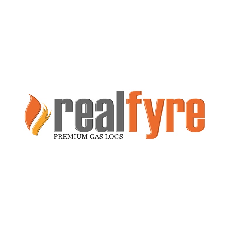 REAL FYRE G45-GL-18-02M VENTED 18 INCH GLASS MANUAL VALVE BURNER WITH 02 SERIES NON-STANDING PILOT AND ON OR OFF REMOTE