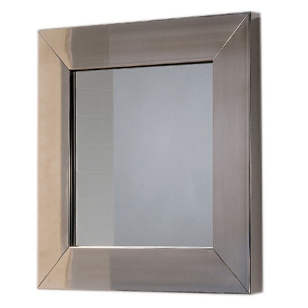 WHITEHAUS WHE5 NEW GENERATION 23-1/2 INCH SQUARE MIRROR WITH STAINLESS STEEL FRAME