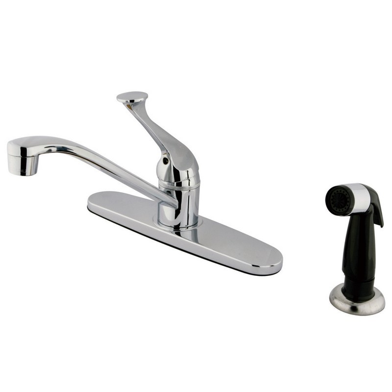 KINGSTON BRASS KB572 CHATHAM SINGLE-HANDLE 8-INCH CENTERSET KITCHEN FAUCET WITH SPRAYER