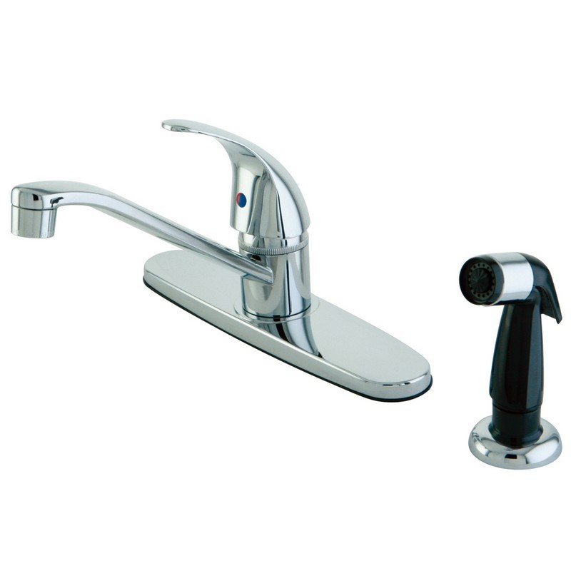 KINGSTON BRASS KB657LL LEGACY SINGLE-HANDLE 8-INCH CENTERSET KITCHEN FAUCET WITH SPRAYER