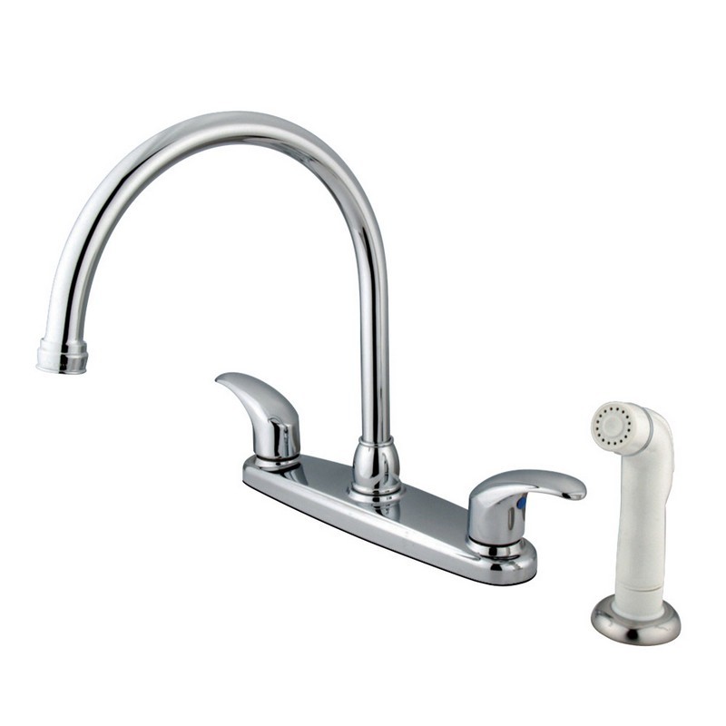 KINGSTON BRASS KB679LL LEGACY 8-INCH CENTERSET KITCHEN FAUCET WITH SPRAYER