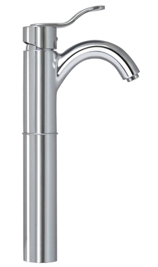 WHITEHAUS 3-04045 GALLERYHAUS 5 INCH ELEVATED SINGLE HOLE/SINGLE LEVER LAVATORY FAUCET