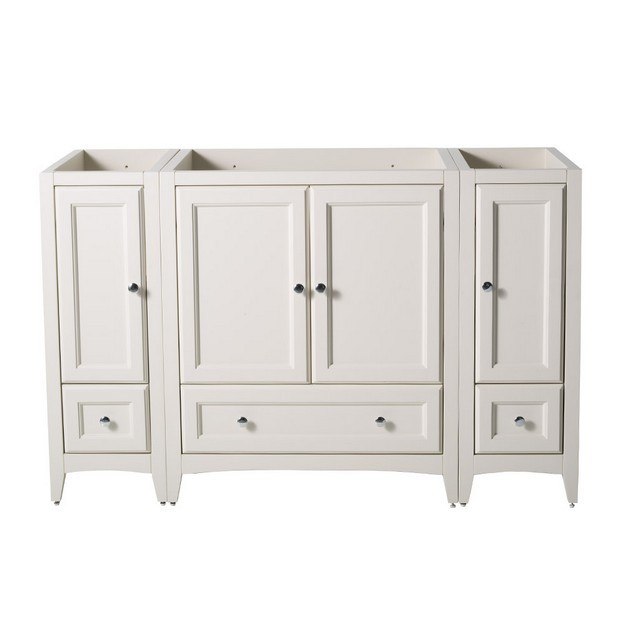 FRESCA FCB20-123012AW OXFORD 54 INCH ANTIQUE WHITE TRADITIONAL BATHROOM CABINETS