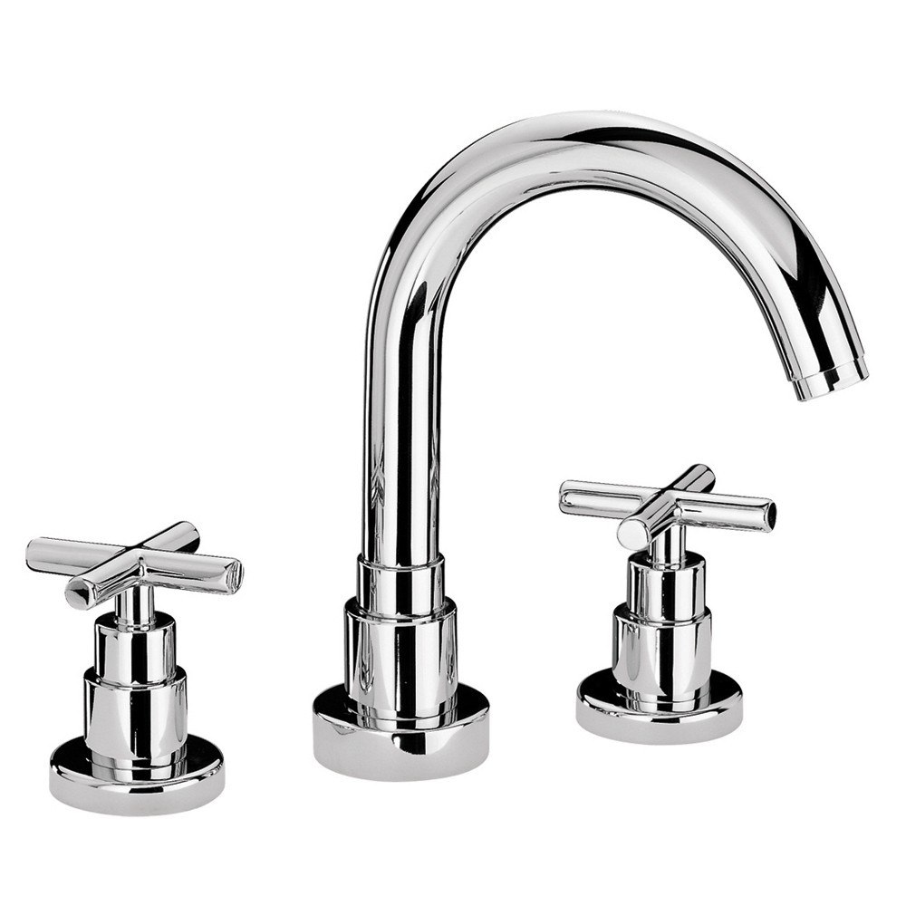 WHITEHAUS WHLX79214-BN LUXE 6 INCH WIDESPREAD LAVATORY FAUCET IN BRUSHED NICKEL