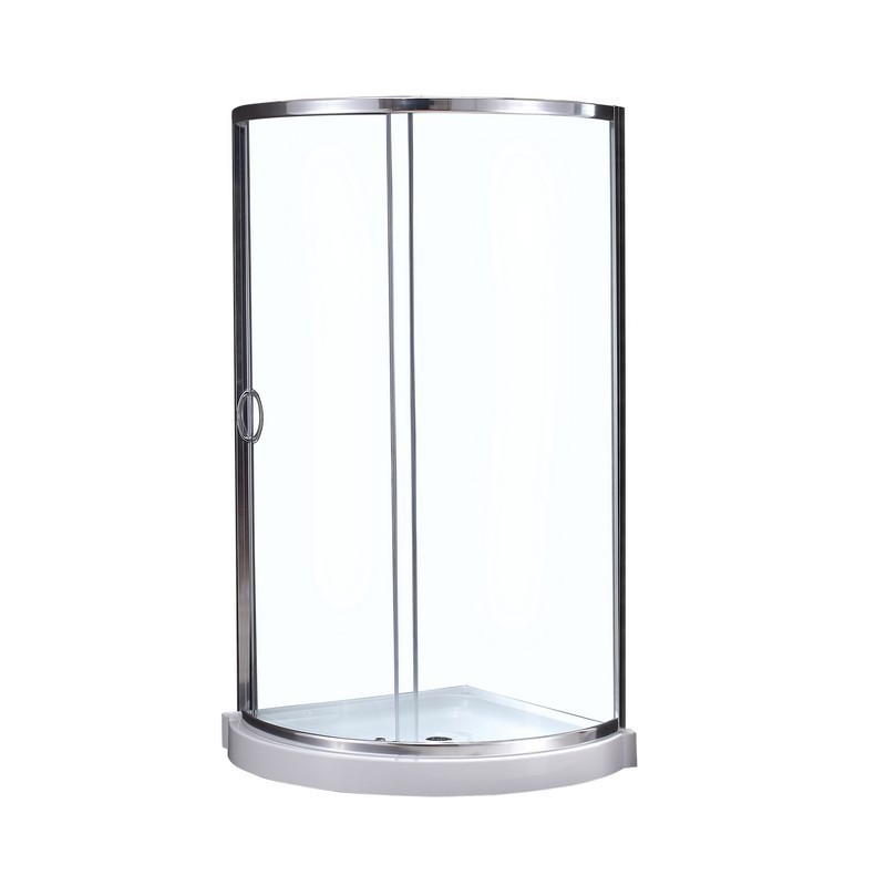 OVE DECORS 15SKC-B14311-001AC BREEZE 31 INCH SHOWER KIT WITH GLASS PANELS AND BASE