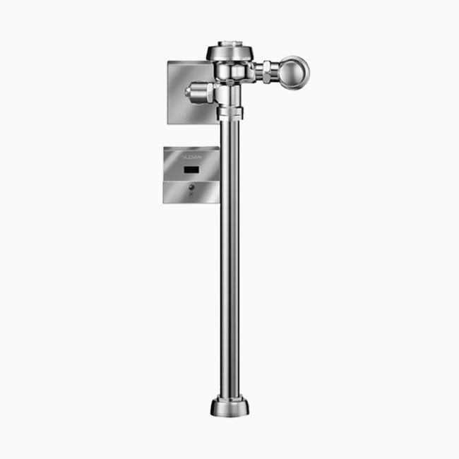 SLOAN 3450348 ROYAL 115-1.6 ESS 1.6 GPF TOP SPUD SINGLE FLUSH EXPOSED SENSOR WATER CLOSET FLUSHOMETER WITH ELECTRICAL OVERRIDE AND 2 INCH OFFSET - POLISHED CHROME