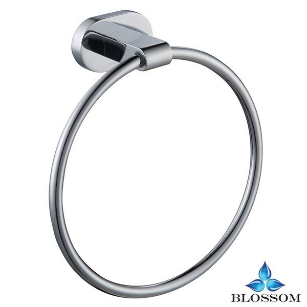 BLOSSOM BA02 304 01 WALL MOUNTED TOWEL RING IN CHROME