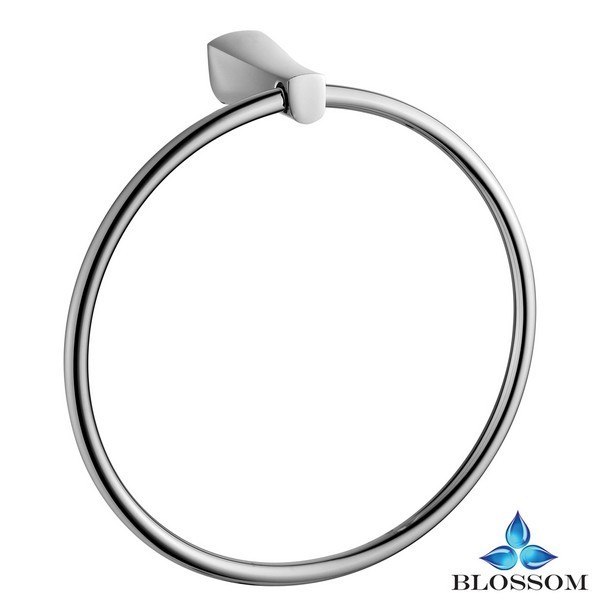 BLOSSOM BA02 404 01 WALL MOUNTED TOWEL RING IN CHROME