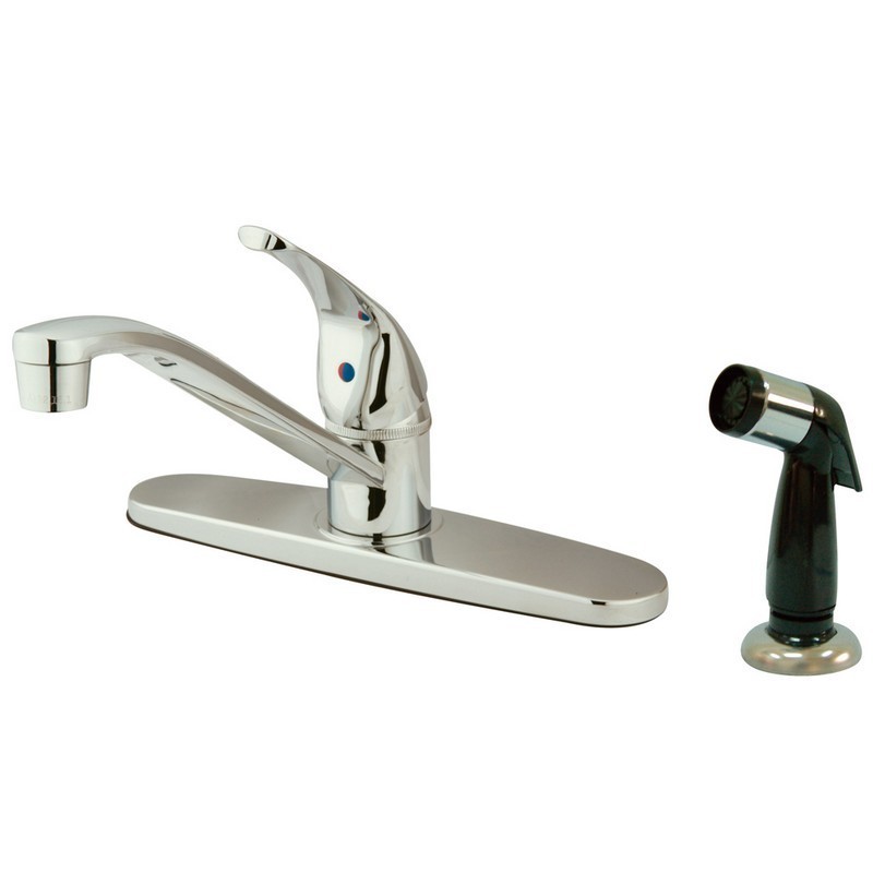 KINGSTON BRASS KB5720 CHATHAM SINGLE-HANDLE 8-INCH CENTERSET KITCHEN FAUCET IN POLISHED CHROME