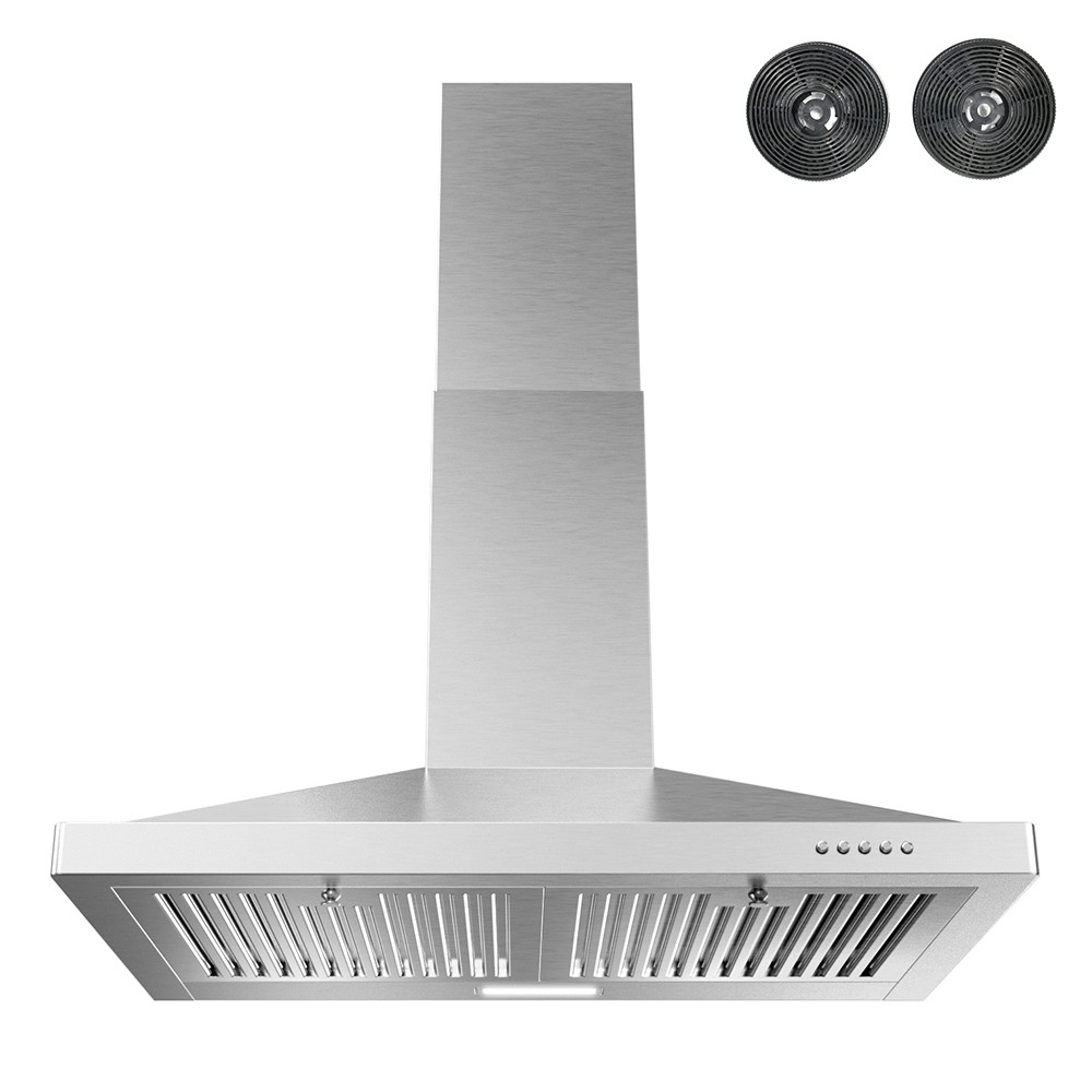 STREAMLINE T-163-1-DL GIACINTO 30 INCH DUCTLESS WALL MOUNT 220 CFM RANGE HOOD IN BRUSHED STAINLESS STEEL