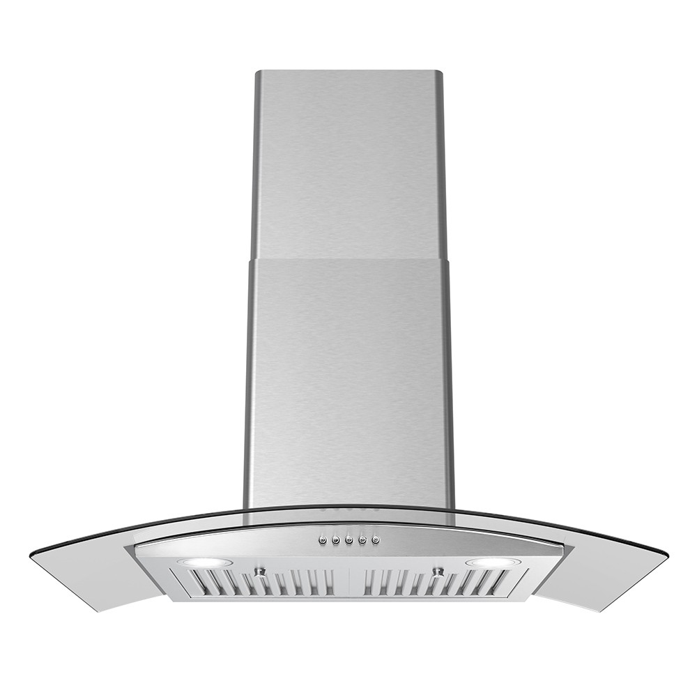 STREAMLINE T-883-1-DT ZANNONI 30 INCH DUCTED WALL MOUNT 220 CFM RANGE HOOD IN BRUSHED STAINLESS STEEL