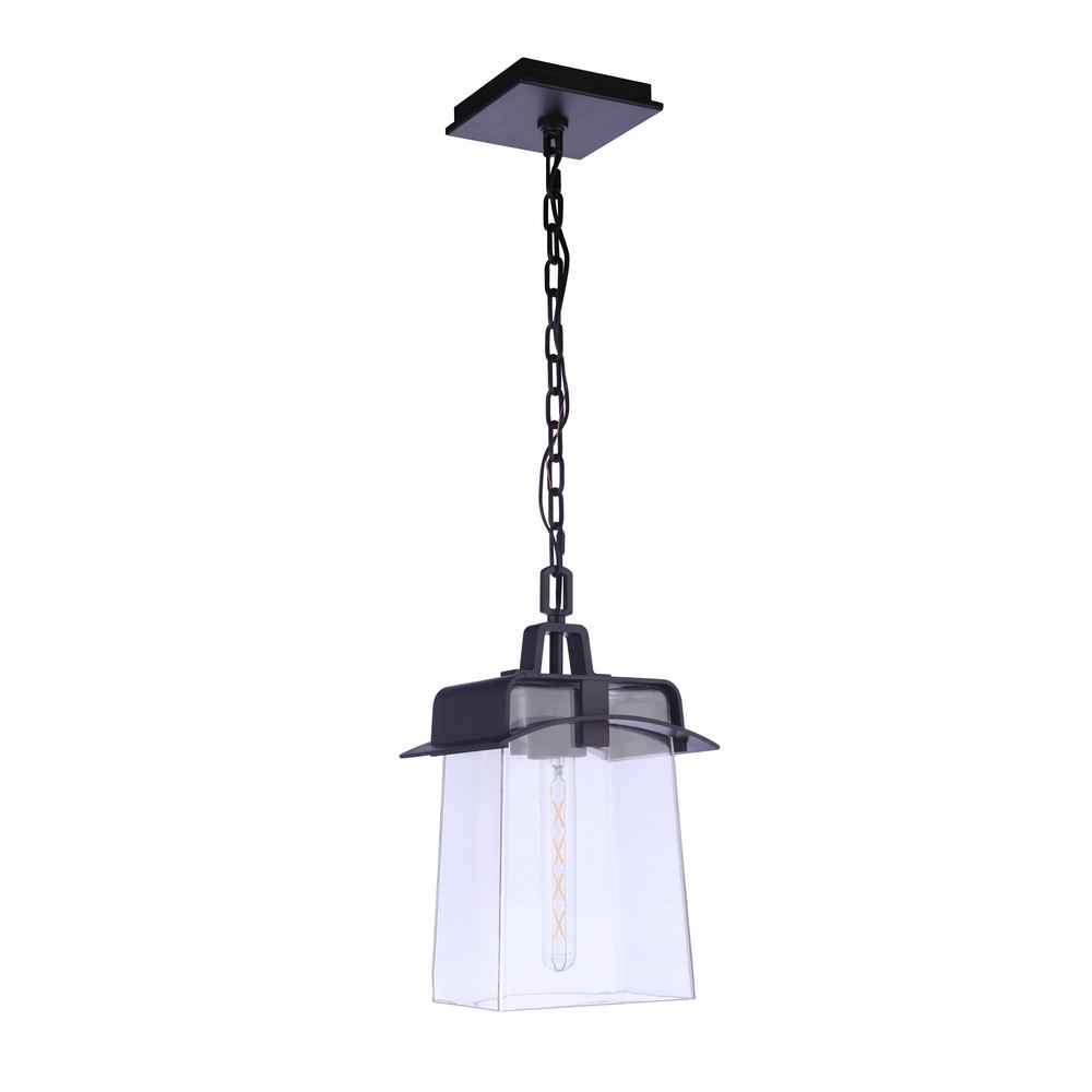 CRAFTMADE ZA6011-ABZ SMITHY 9 INCH 1 LIGHT OUTDOOR PENDANT IN AGED BRONZE BRUSHED