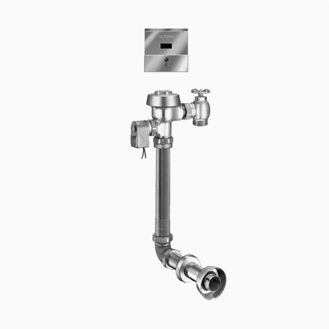 SLOAN 3451100 ROYAL 140 2-10 3/4 LDIM ESS 3.5 GPF REAR SPUD SINGLE FLUSH CONCEALED SENSOR WATER CLOSET FLUSHOMETER WITH ELECTRICAL OVERRIDE - ROUGH BRASS