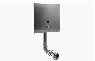 SLOAN 3451121 ROYAL 140-1.6 2-10 3/4 LDIM ESS TMO SWB 1.6 GPF REAR SPUD SINGLE FLUSH CONCEALED SENSOR WATER CLOSET FLUSHOMETER WITH TRUE MECHANICAL OVERRIDE AND SMALL WALL BOX - ROUGH BRASS