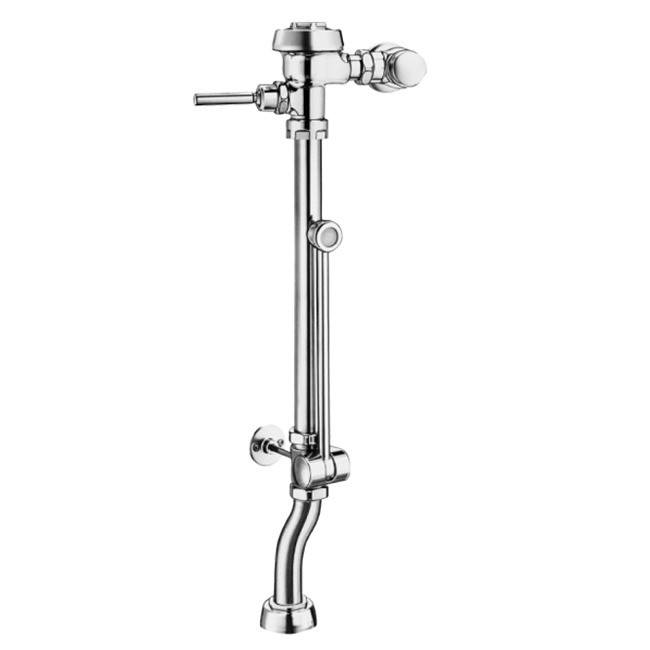 SLOAN 3919719 ROYAL BPW 1000-1.6 O F31AA 1.6 GPF SINGLE FLUSH TOP SPUD EXPOSED MANUAL WATER CLOSET BEDPAN WASHER FLUSHOMETER WITH 2 OFFSET - POLISHED CHROME