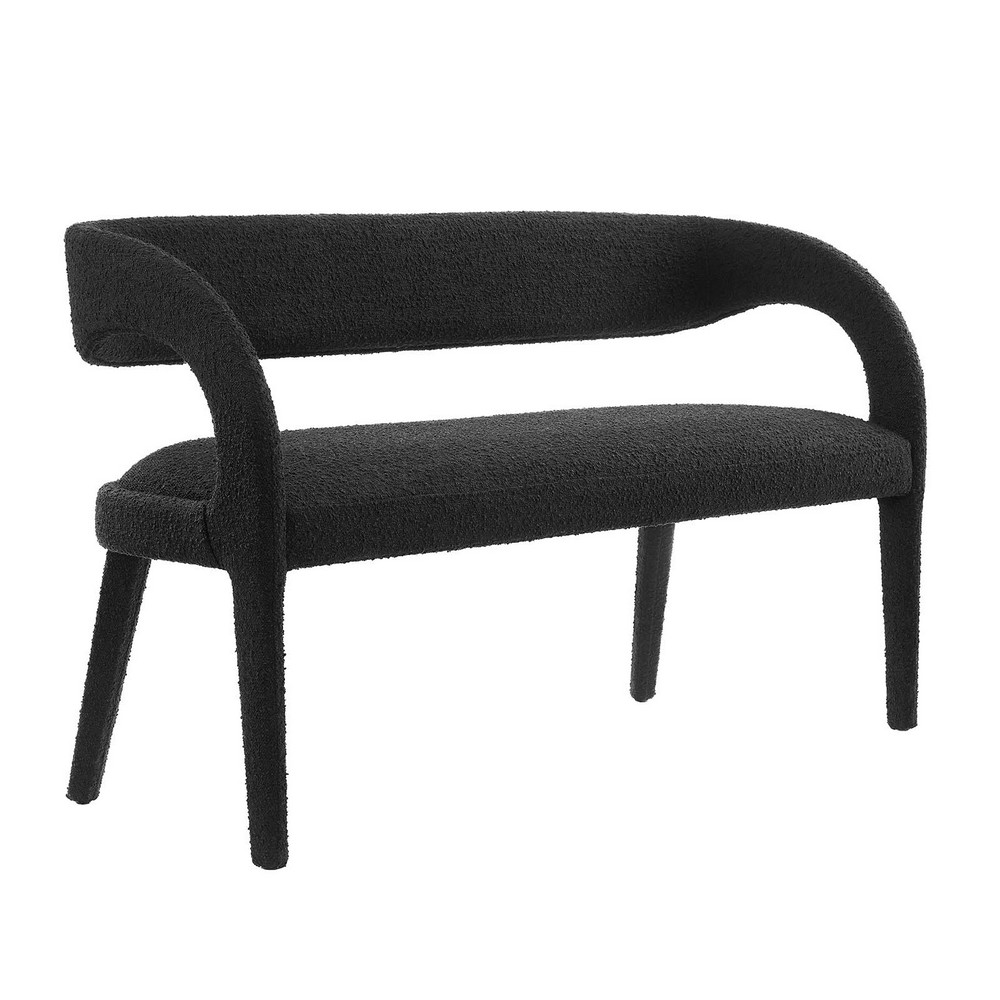 MODWAY EEI-6571 55 INCH BOUCLE FABRIC ACCENT BENCH