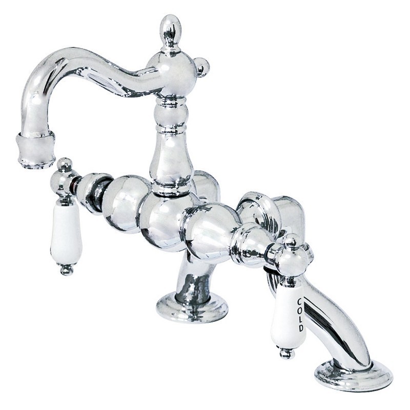 KINGSTON BRASS CC2004T1 VINTAGE CLAWFOOT TUB FILLER FAUCET IN POLISHED CHROME