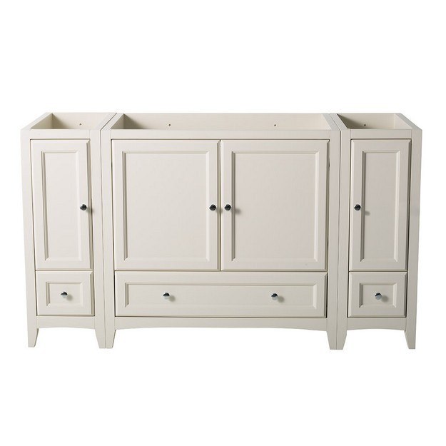 FRESCA FCB20-123612AW OXFORD 60 INCH ANTIQUE WHITE TRADITIONAL BATHROOM CABINETS