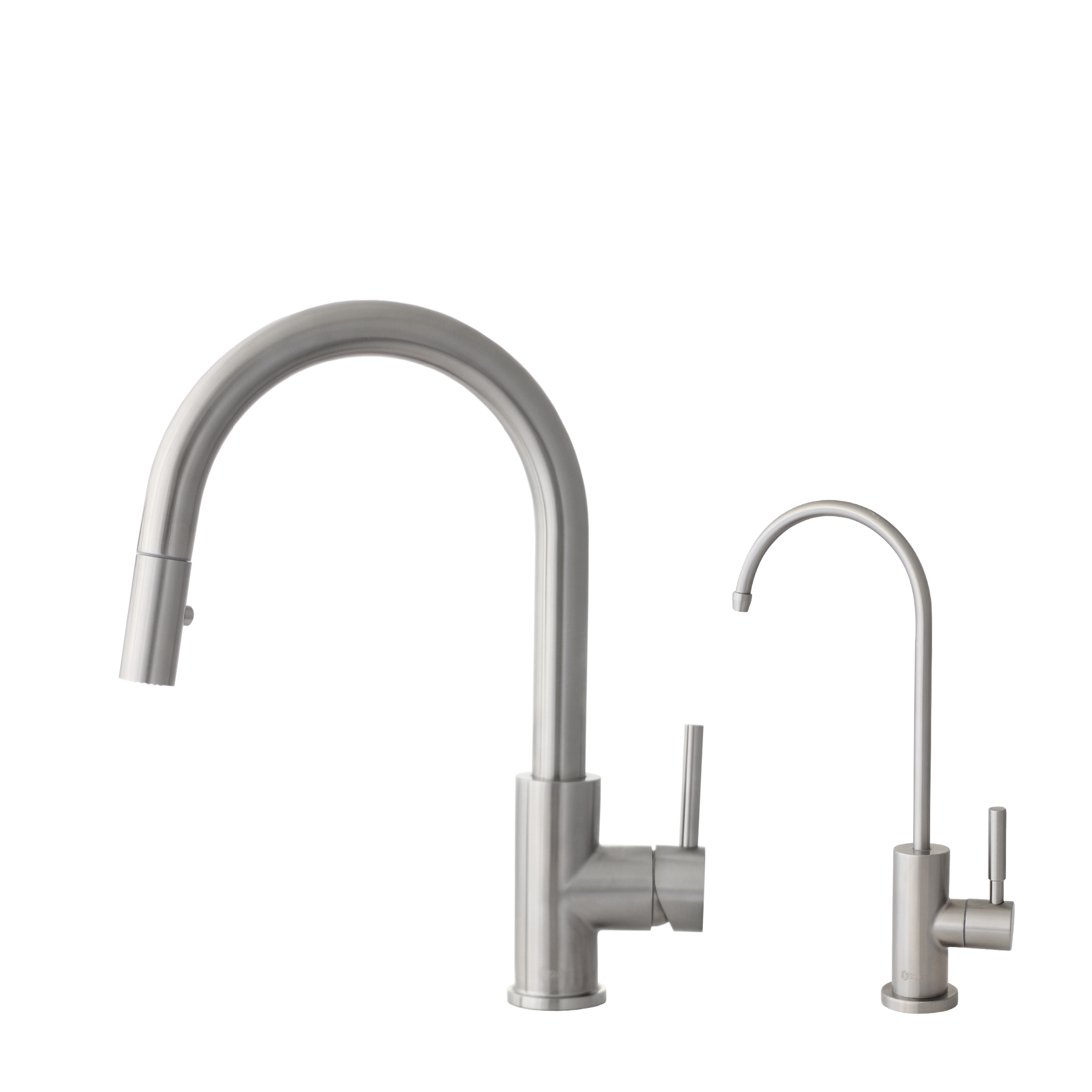 STYLISH K131K142 14 1/8 INCH STAINLESS STEEL PULL DOWN KITCHEN FAUCET WITH WATER TAP