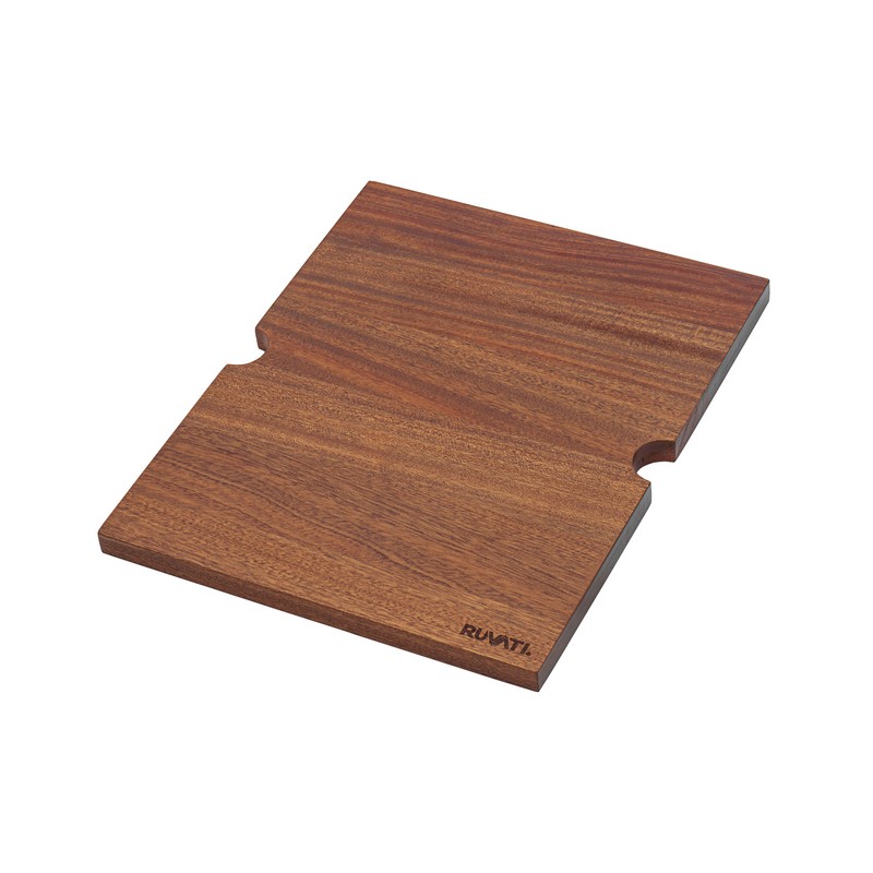 RUVATI RVA1204 13 3/8 INCH SOLID WOOD CUTTING BOARD SINK COVER FOR RVH8304 WORKSTATION SINK