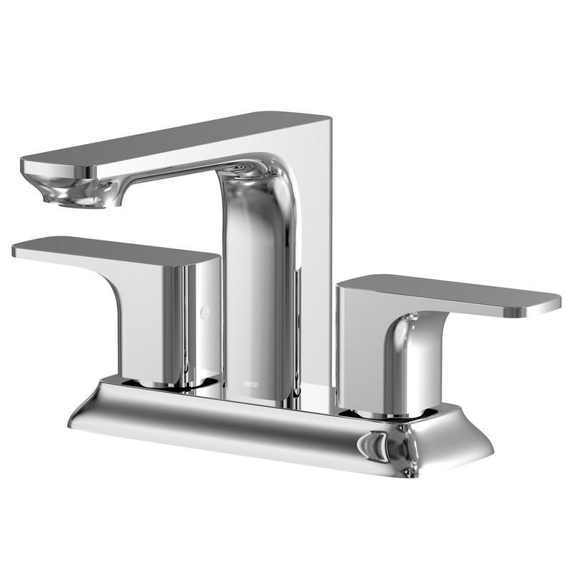 KARRAN KBF516 VENDA 5 INCH TWO HANDLE TWO HOLE CENTERSET BATHROOM FAUCET WITH MATCHING POP-UP DRAIN