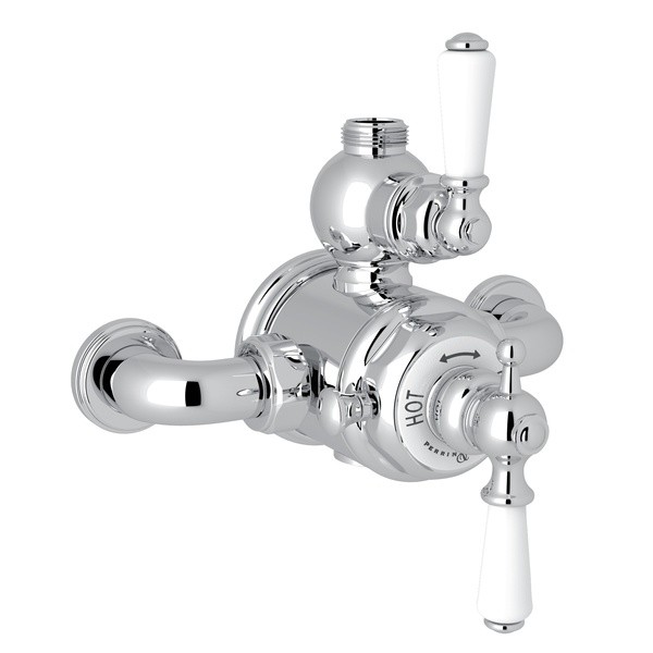 ROHL U.5550L PERRIN & ROWE EDWARDIAN EXPOSED THERM VALVE WITH VOLUME AND TEMPERATURE CONTROL, METAL LEVERS
