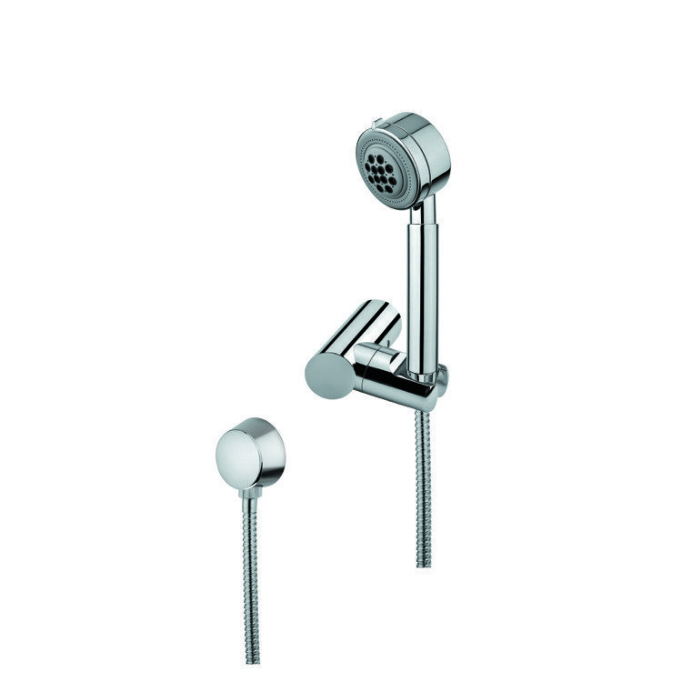 GEDY SUP1067 SUPERINOX CHROME HAND SHOWER WITH SHOWER HOLDER AND WATER CONNECTION