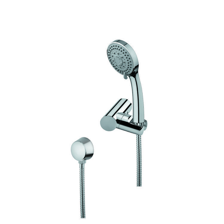 GEDY SUP1076 SUPERINOX HAND SHOWER, SHOWER BRACKET, AND WATER CONNECTION IN CHROME FINISH