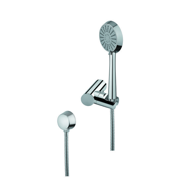GEDY SUP1077 SUPERINOX HAND SHOWER, SHOWER BRACKET, AND WATER CONNECTION IN CHROME