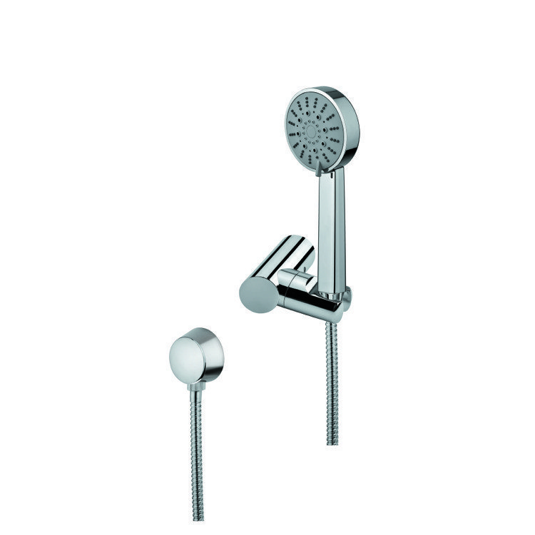 GEDY SUP1080 SUPERINOX CHROME SHOWER, SHOWER HOLDER, AND WATER CONNECTION