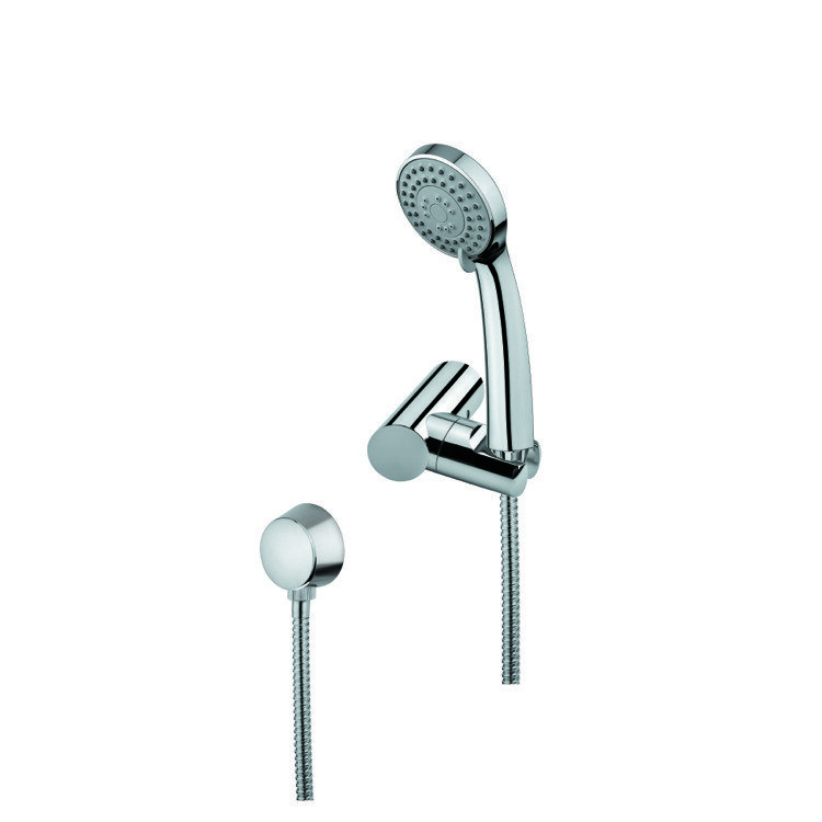 GEDY SUP1081 SUPERINOX CHROME HAND SHOWER, SHOWER BRACKET, AND WATER CONNECTION