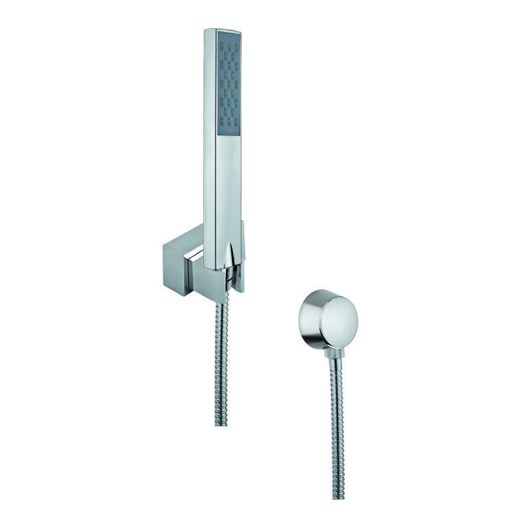 GEDY SUP1085 SUPERINOX HAND SHOWER, SHOWER HOLDER, AND WATER CONNECTION IN CHROME FINISH