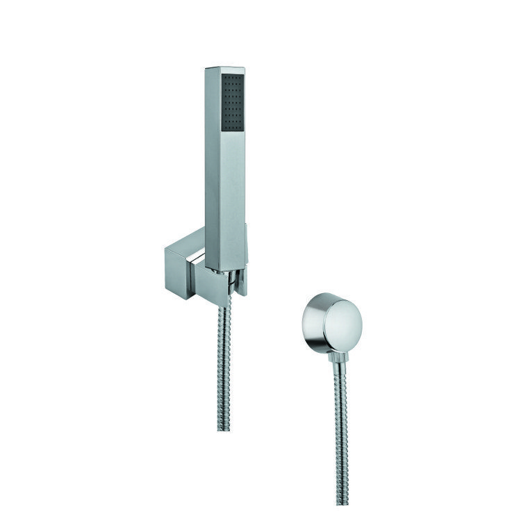 GEDY SUP1086 SUPERINOX HAND SHOWER, SHOWER BRACKET, AND WATER CONNECTION IN CHROME