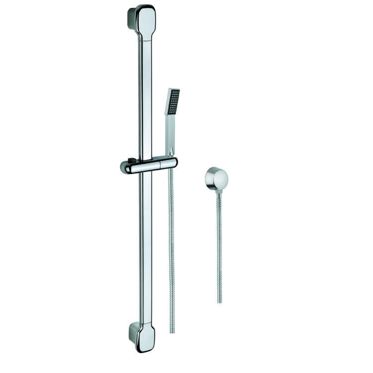 GEDY SUP1090 SUPERINOX HAND SHOWER, SLIDING RAIL, AND WATER CONNECTION IN CHROME FINISH
