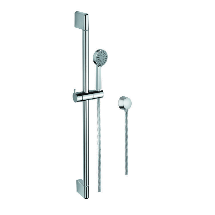 GEDY SUP1106 SUPERINOX CHROME HAND SHOWER, WATER CONNECTION, AND SLIDING RAIL